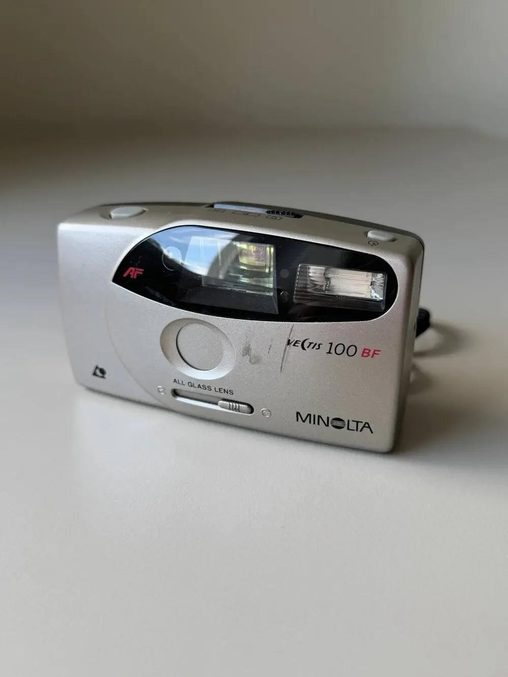 Minolta Vectis 100 BF Point And Shoot Aps Film Camera Compact 90s WORKS